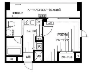 東京都北区田端新町3【マンション】の間取り