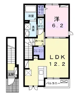 グラシアス【2階】の間取り