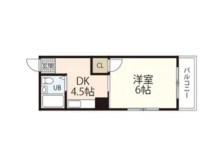 サンシャイン河原町【5階】の間取り