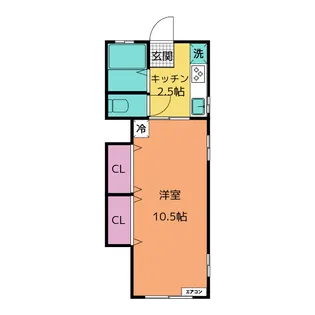 グリーンハイツD【1階】の間取り