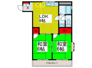 ハイネス・トモエ【2階】の間取り
