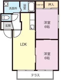 グランセードル【1階】の間取り