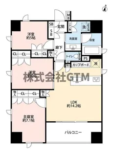 東京都中央区日本橋小伝馬町【マンション】の間取り