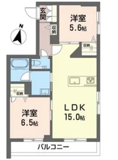 プルニエ フェリーチェ【2階】の間取り