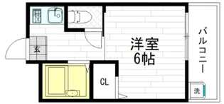 アド弐番館【1階】の間取り