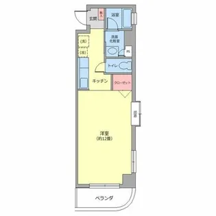 グランドハイツ日本海【5階】の間取り