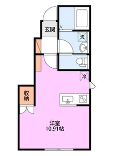 ドゥウェル下柳A【1階】の間取り