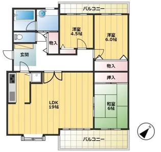 レジデンス元木【2階】の間取り