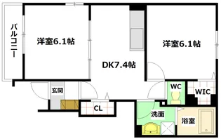 広島県広島市安芸区畑賀3【アパート】の間取り