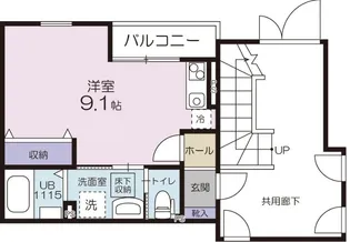 カーサエビス【1階】の間取り