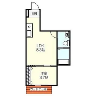 ひなたと春風のラテ【1階】の間取り