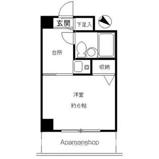 東京都渋谷区本町1【マンション】の間取り