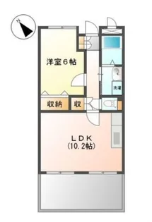 大阪府岸和田市別所町2【アパート】の間取り