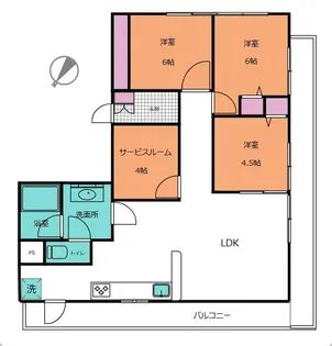 メグミビル【4階】の間取り