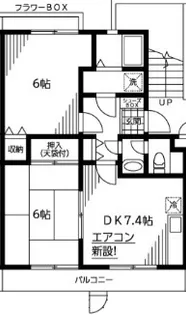 アーバニティ平本【2階】の間取り