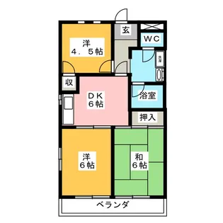 小野藤マンション【3階】の間取り