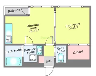 La Douceur片平【12階】の間取り