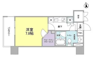 VANTAGE HASUNE【2階】の間取り
