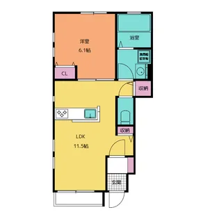 グランシャリオ【2階】の間取り