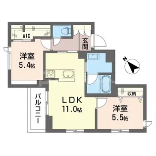 セルディーナ西千葉【2階】の間取り