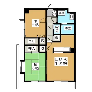 アイーラ渡辺【1階】の間取り
