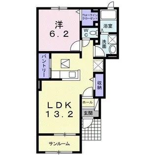 茨城県取手市戸頭【アパート】の間取り