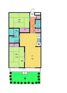 ジュネパレス向井【1階】の間取り