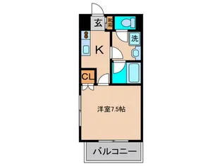 オ-シャン東中島【6階】の間取り