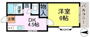 フローレンスII【1階】の間取り