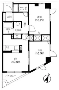 クリーン下北沢【4階】の間取り