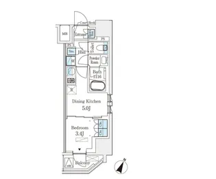 ベルファース神田神保町【2階】の間取り