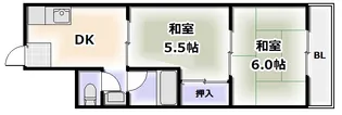 桜川太平マンション【2階】の間取り