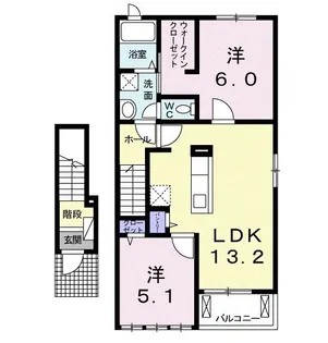 シャルム パピヨン【2階】の間取り