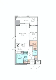 LANDIC STUDIO博多【8階】の間取り