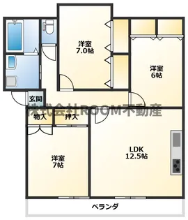ガーデンヒルズ広原【1階】の間取り