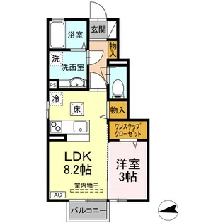 プランドール【1階】の間取り