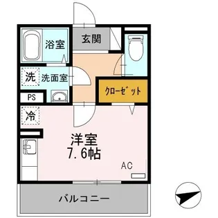 トレス城野館【3階】の間取り