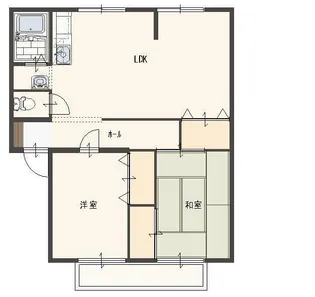 ブリージィタウン A棟【2階】の間取り