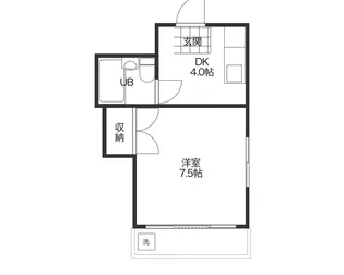 ダイキョウマンション第1【2階】の間取り