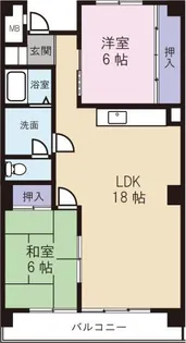 西原ハイツ【4階】の間取り