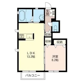 シェリールA【1階】の間取り