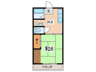 ローズハウス【1階】の間取り