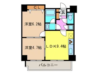 パ-クアクシス元浅草ステ-ジ【6階】の間取り