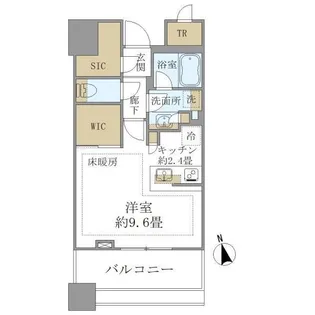 白金ザ・スカイ東棟【6階】の間取り
