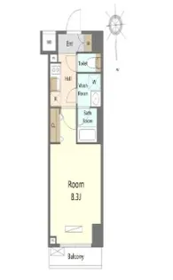 ブライズ亀戸DUE【7階】の間取り