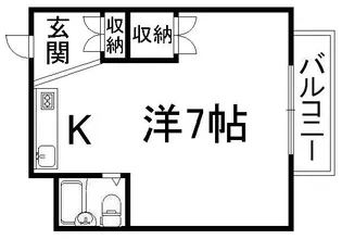 マンション稲垣【4階】の間取り