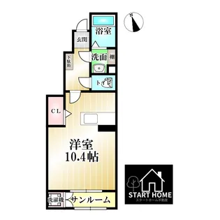 グランデールB【1階】の間取り