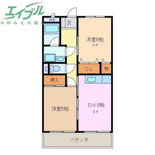 メゾンリビエル【3階】の間取り