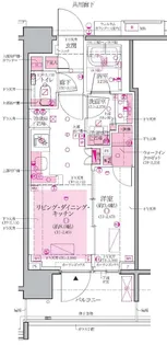 クレヴィア上野御徒町【10階】の間取り