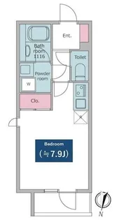 レジディア文京小石川【3階】の間取り